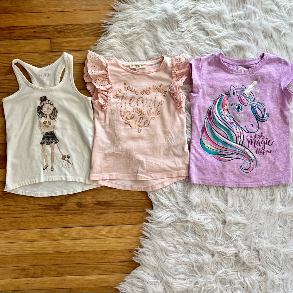 🎈3/$15🎈Girls summer top/shirt bundle size 4-5